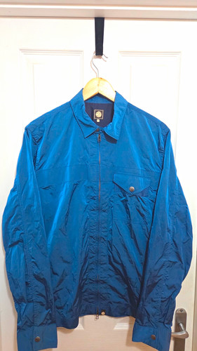 Pretty green blue nylon jacket - green,