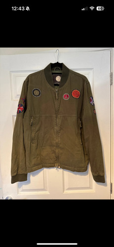 Khaki mens pretty - , badged